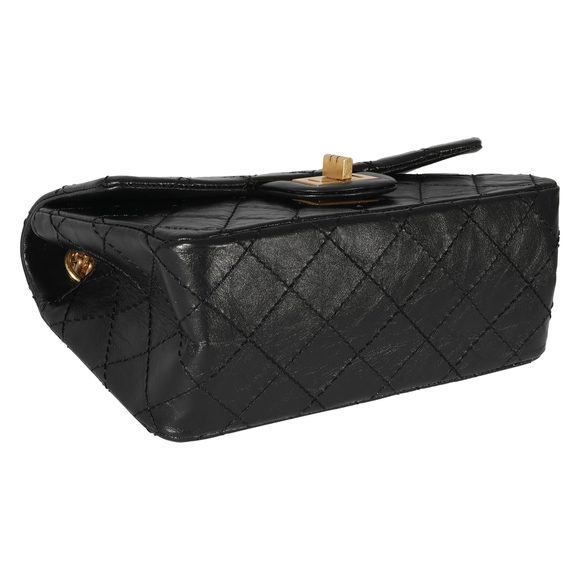 Chanel Black Calfskin 2.55 Reissue 224 Flap Bag - Picture 6 of 8